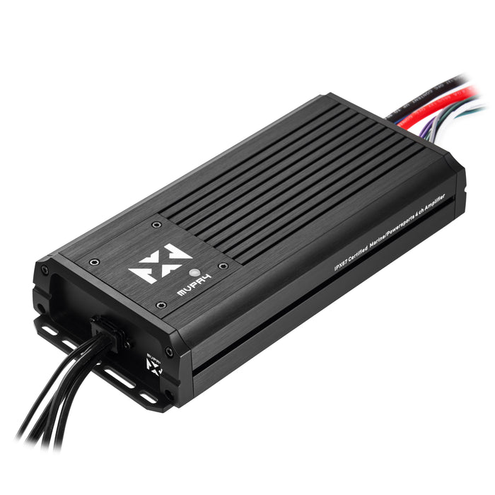 MVPA4 600W RMS Marine V-Series 4-Channel Class-D Compact Powersports Amplifier