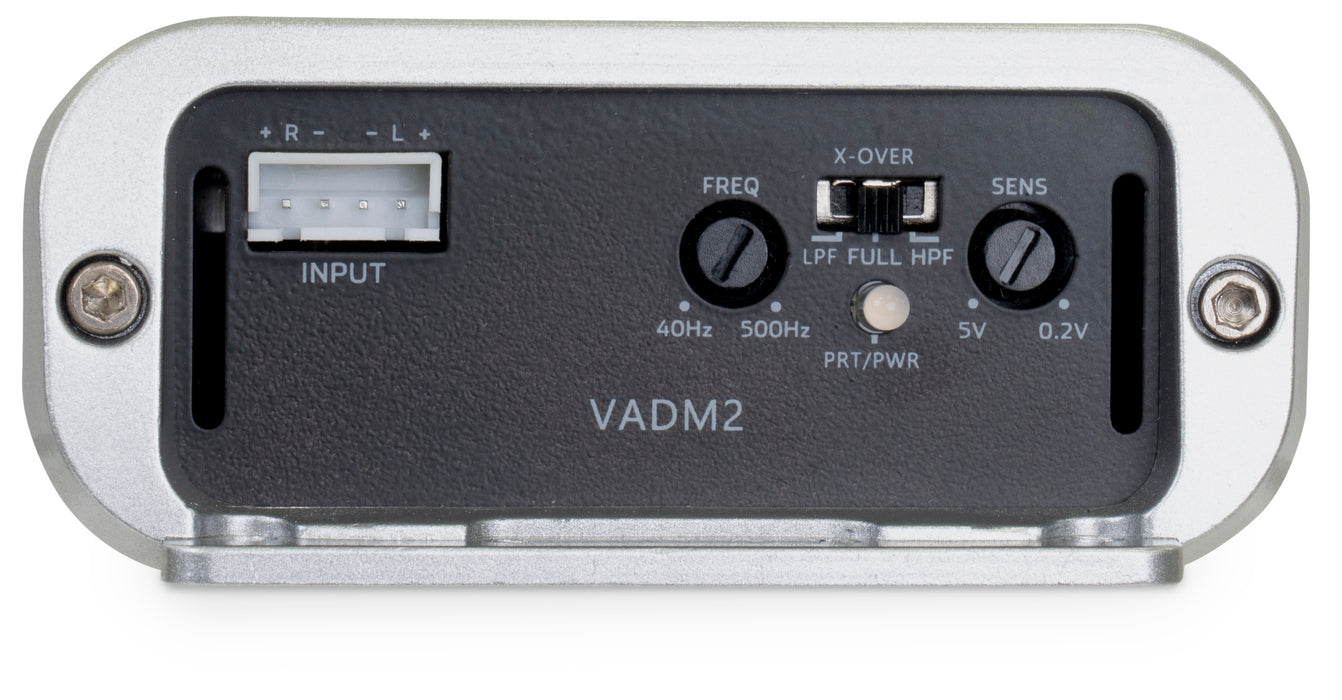 VADM2 440W RMS V-Series Micro Full-Range Class-D 2-Channel Amplifier (Marine Certified)