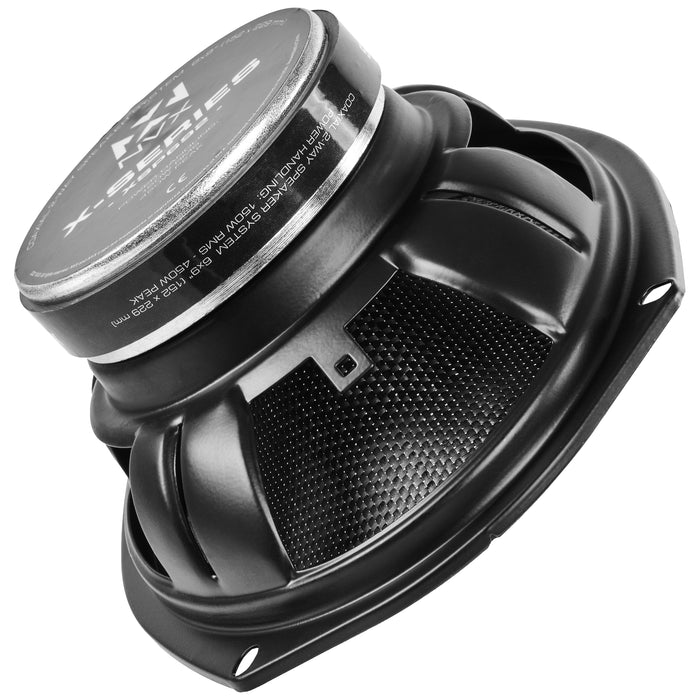 XSP692 900W Peak (300W) RMS X-Series 6"x9" 2-Way Coaxial Speakers with Carbon Fiber Cones and 25mm Silk Dome Tweeters