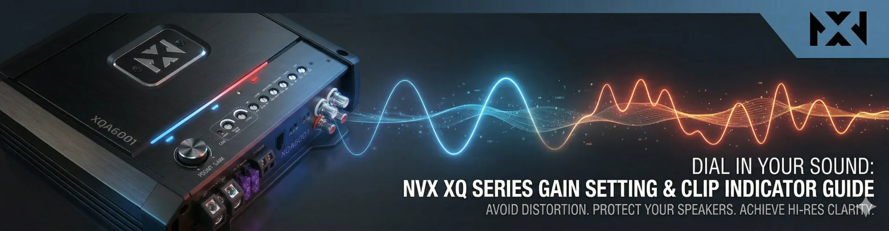 NVX XQ-Series Amplifier Gain Setting Guide