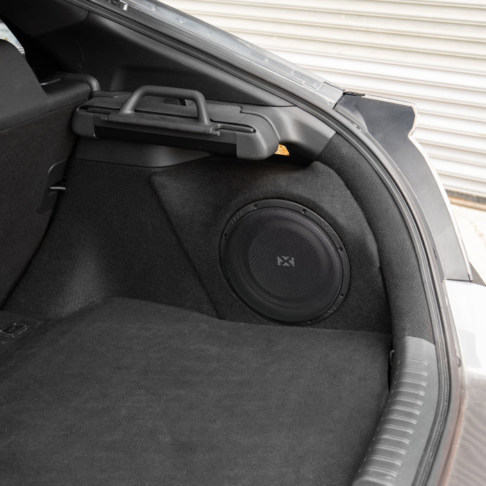 2017-2021 Honda Civic Sport Bass Package - Includes 10" 350W RMS Subwoofer, Custom Enclosure, Monoblock Amplifier, Line Out Converter and Complete Wiring Kit (PBK-HON-CVCHB-G10)