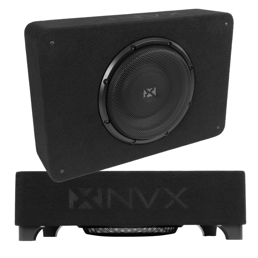 BXSQ110 1200W Peak (600W RMS) Sealed 2-Ohm Loaded Enclosure with