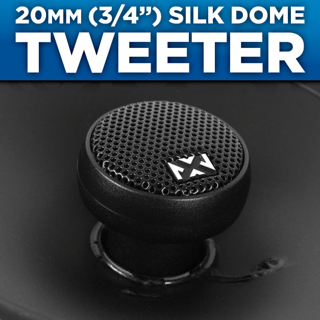 NVX XSP692 300W RMS 6"x9" 2-Way Coaxial Speakers - Black For Sale