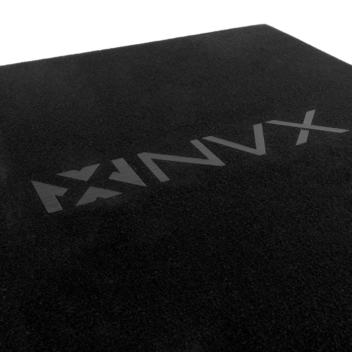 NE121P Single 12" Slot Ported 3/4" MDF Black Carpeted Subwoofer Enclosure – 1.75 Cu. Ft. with Polyfil and NVX Logo