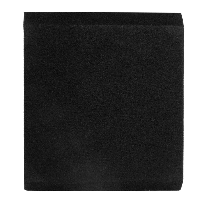 NE121S Single 12" Sealed 3/4" MDF Black Carpeted Subwoofer Enclosure – 1.0 Cu. Ft. with Polyfil and NVX Logo