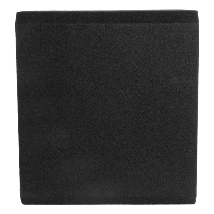 NE151S Single 15" Sealed 3/4" MDF Black Carpeted Subwoofer Enclosure – 2.1 Cu. Ft. with Polyfil and NVX Logo