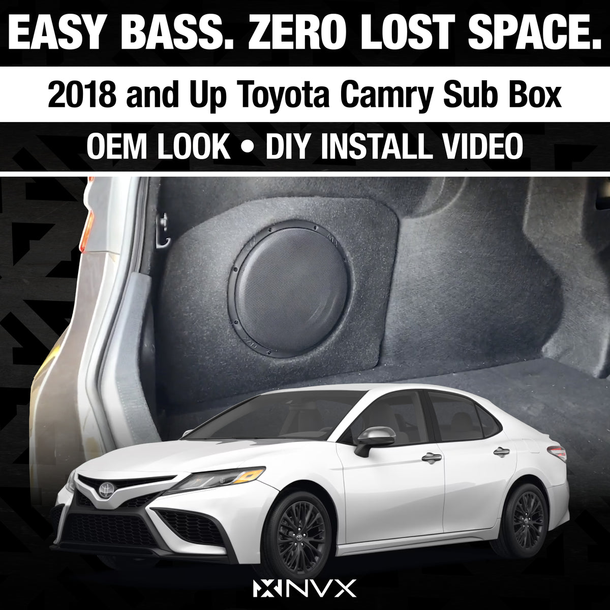 2018 and Up Toyota Camry - Custom 500W RMS 10