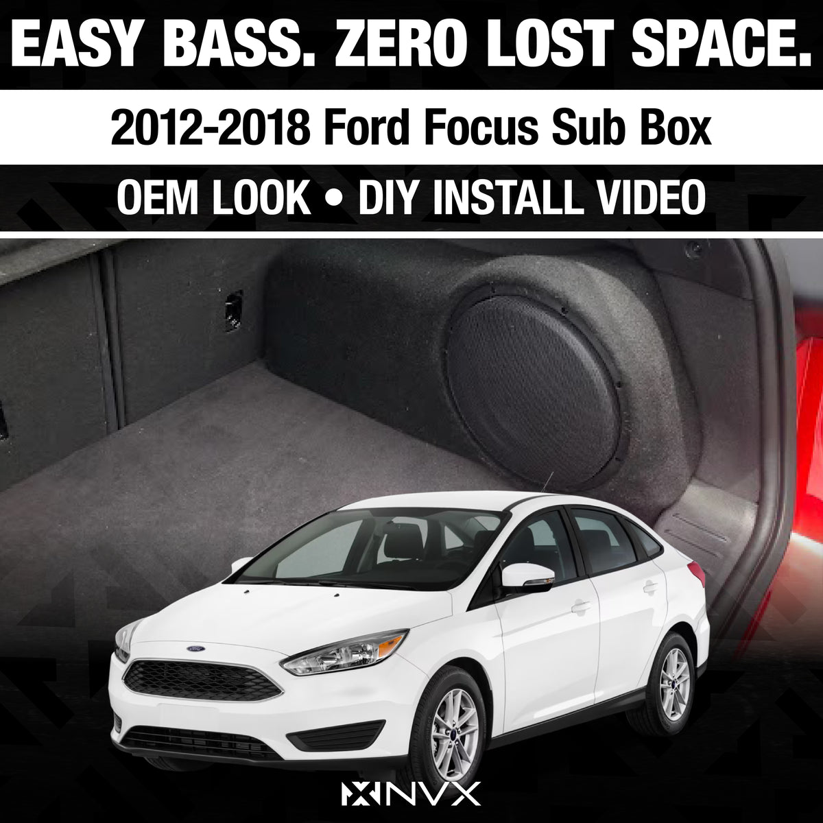 2012-2018 Ford Focus - Custom 500W RMS 10