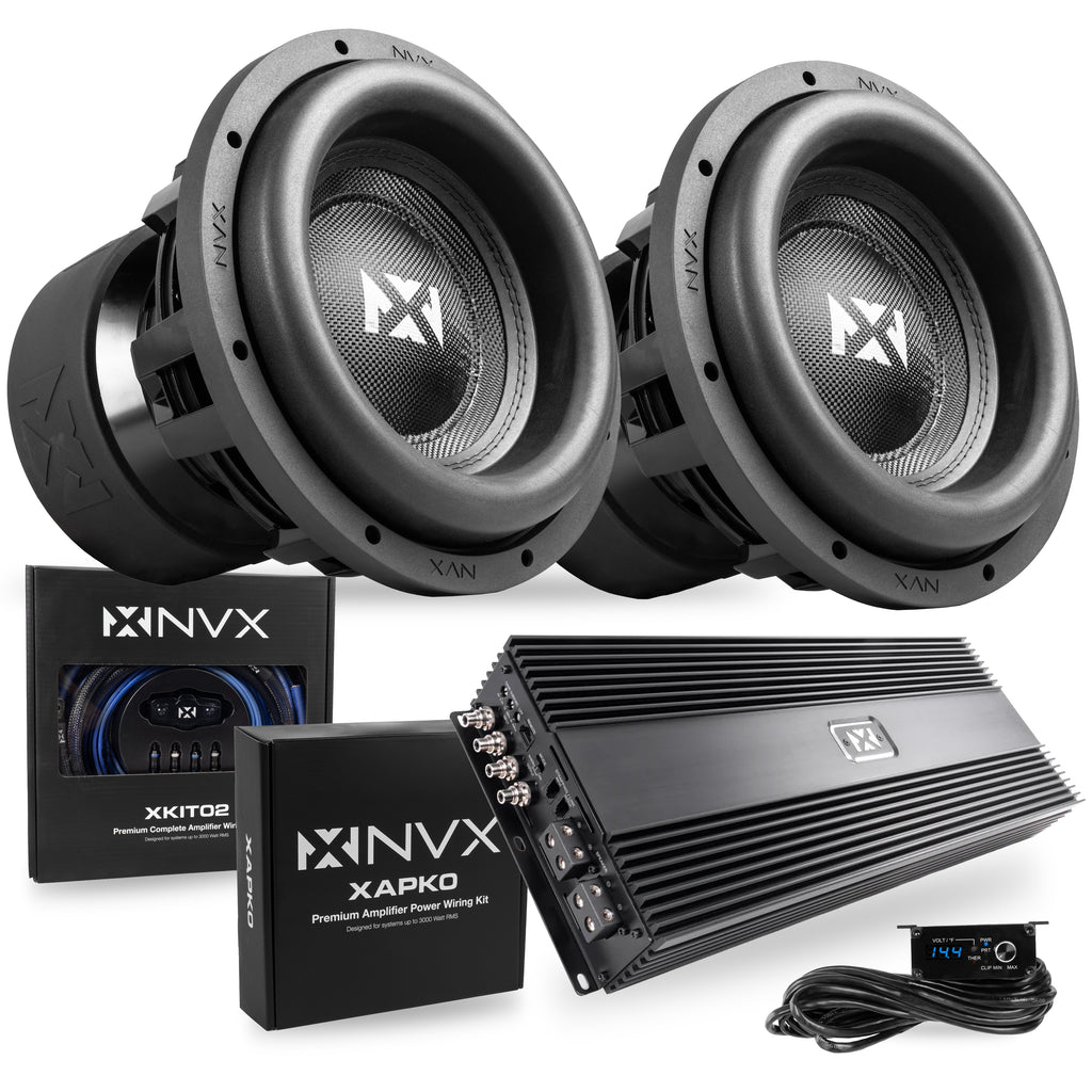 Boss Monoblock Car Subwoofer Amplifier 4000W - Class D Amp For Subwoofers, 3000W RMS Power Mono Block