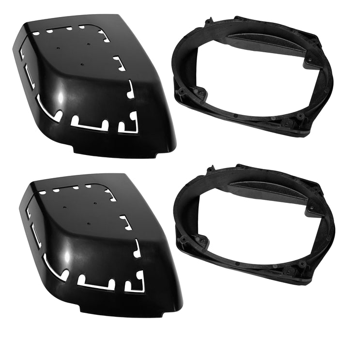 XFHD14 6x9" Cut-in Saddlebag Speaker Lid Kit with Speaker Harness for Select 2014-2023 Harley Davidson Motorcycles (Speakers NOT Included)