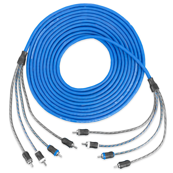 XKIT06 Full Spec 1/0 Gauge 100% (OFC) Oxygen Free Copper Complete 5/6-Channel Amplifier Wiring Kit with RCA's for Amplifiers up to 4000 Watts