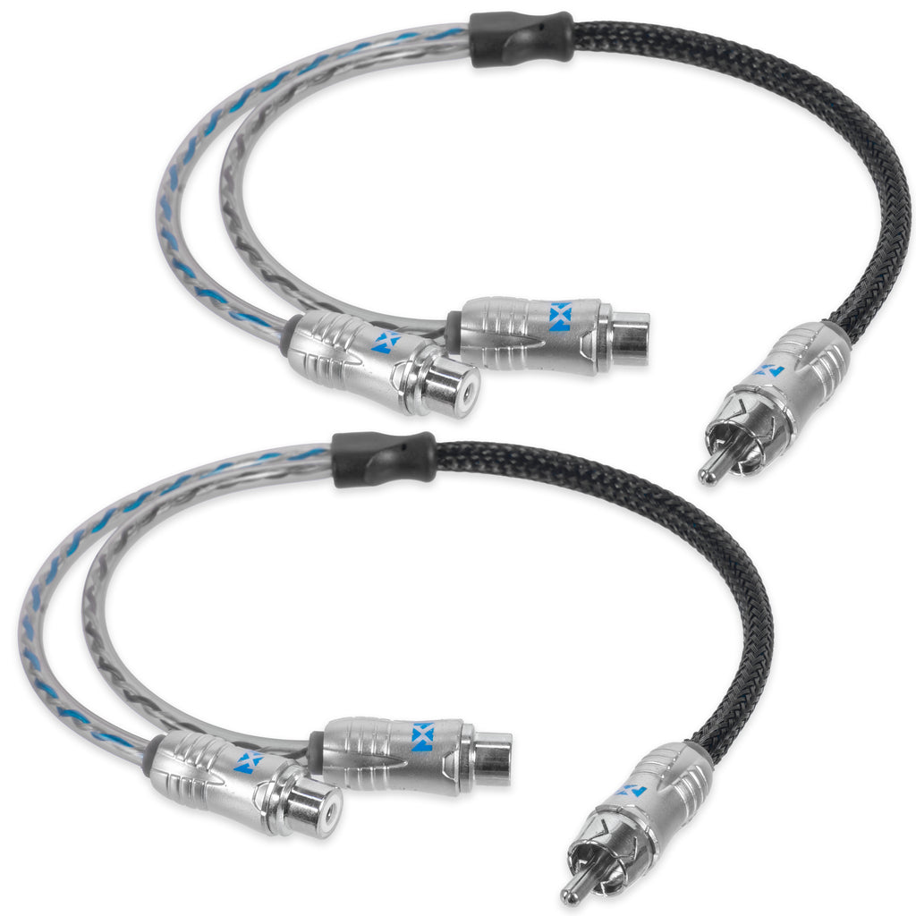 XIX2F 1 Male to 2 Female Y-Adapter X-Series RCA Audio Interconnect