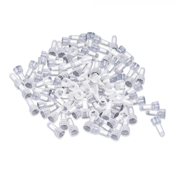 BCC1614 | 25 Pack of 16/14 Gauge Clear Nylon Crimp Cap