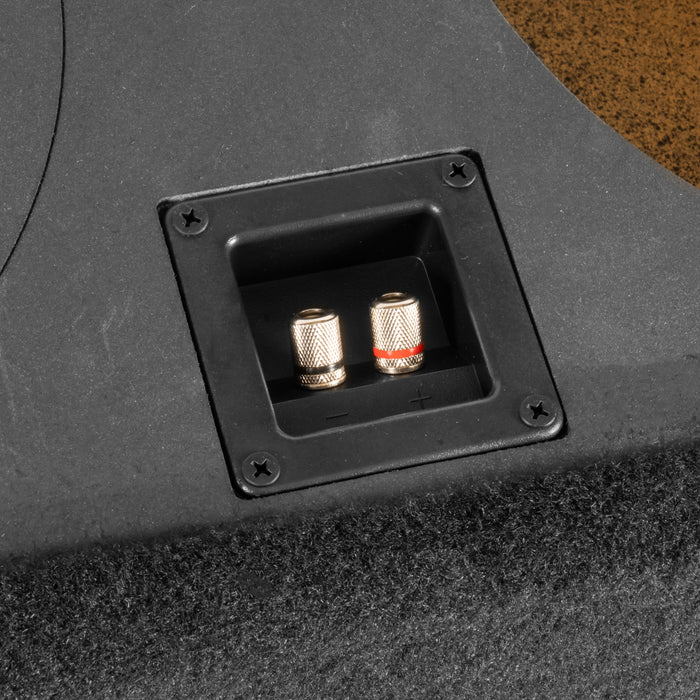 Custom Fit Dual 10" Empty BOOST Vented Truck Enclosure with RGB LED Lighting - 2009-2026 Ford F-Series Crew Cab Trucks - UBE-FD-09F150SC-P210