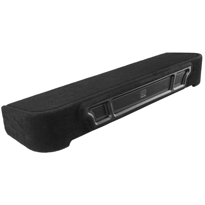 Custom Fit Dual 10" Empty BOOST Vented Truck Enclosure with RGB LED Lighting - 2009-2026 Ford F-Series Crew Cab Trucks - UBE-FD-09F150SC-P210