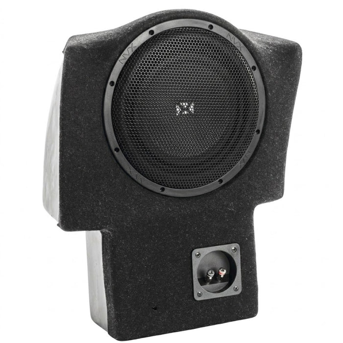 2017-2023 GMC Acadia Bass Package - Custom Single 10" 500W RMS Amplified Subwoofer Enclosure with Line Out Converter and Wiring Kit - PBK-GMC-ACA-G2