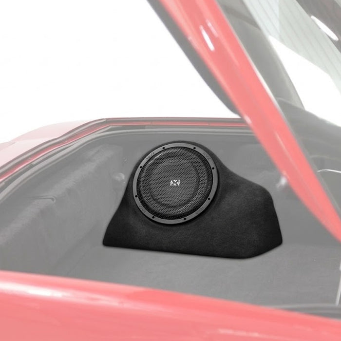Custom Fit 350W RMS Single 10" Loaded BOOST Sealed Enclosure - 2006-2013 Chevrolet C6 Corvette - BE-GM-VETC6