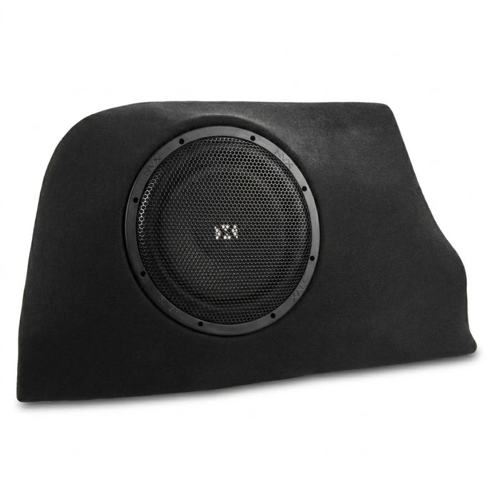 2008-2014 Subaru WRX Hatchback Bass Package - Custom Single 10" 350W RMS Amplified Subwoofer Enclosure with Line Out Converter and Wiring Kit - PBK-SUBWRX-GGR