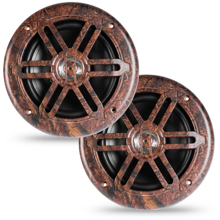 BMS65C 500W Peak (250W RMS) 6.5" 2-Way Coaxial Marine Speakers (Outdoor Camo)