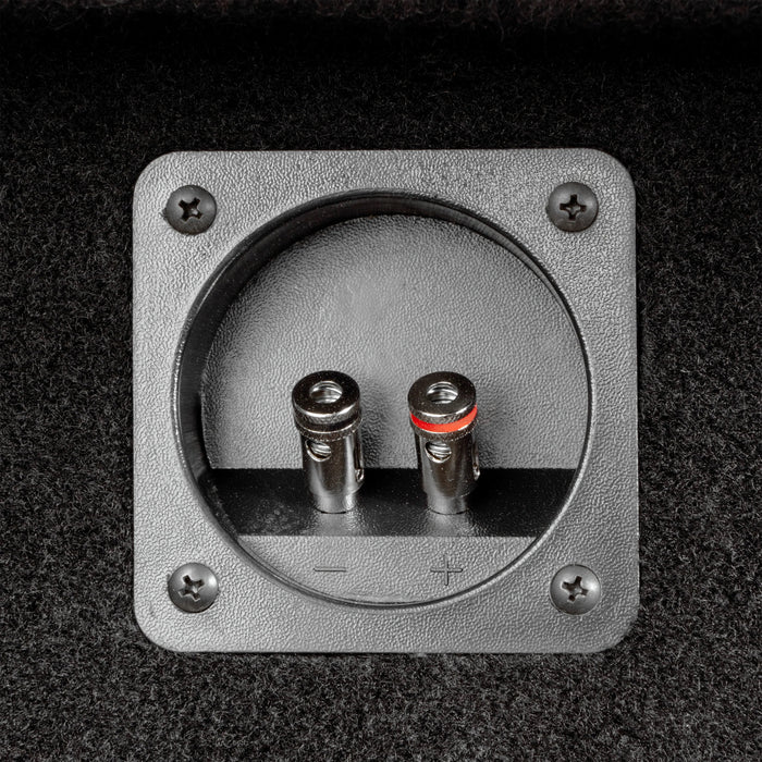 LVE-FRD-150CCG12-D12S Custom Fit 800W RMS Dual 12" Sealed Loaded Down Firing Subwoofer Enclosure for 2009-2018 Ford F-150 Super Crew Cab Trucks