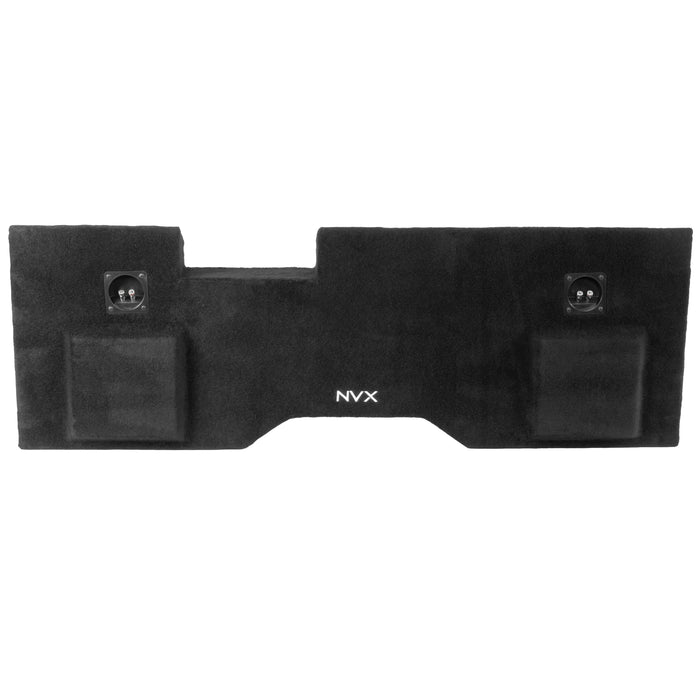 LVE-GM-SLVCCG3-D12S Custom Fit 800W RMS Dual 12" Sealed Down Firing Loaded Subwoofer Enclosure for 2014-2018 Chevrolet Silverado and GMC Sierra Crew Cab Trucks