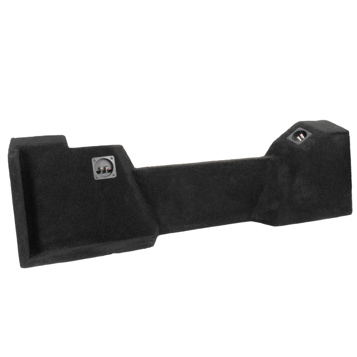 LVE-GM-SLVDCG3-D10S Custom Fit 700W RMS Dual 10" Sealed Up Firing Loaded Subwoofer Enclosure for 2014-2018 Chevrolet Silverado and GMC Sierra Double Cab Trucks