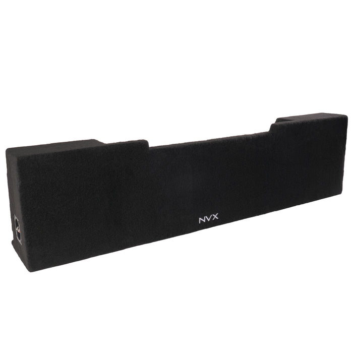 LVE-GM-SLVECG2-D10S Custom Fit 700W RMS Dual 10" Sealed Down Firing Loaded Subwoofer Enclosure for 2008-2013 Chevrolet Silverado and GMC Sierra Extended Cab Trucks