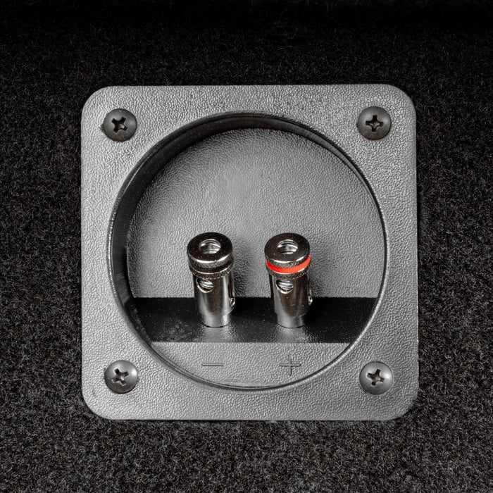 LVE-GM-SLVECG2-S12S Custom Fit 400W RMS Single 12" Sealed Down Firing Empty Subwoofer Enclosure for 2008-2013 Chevrolet Silverado and GMC Sierra Extended Cab Trucks