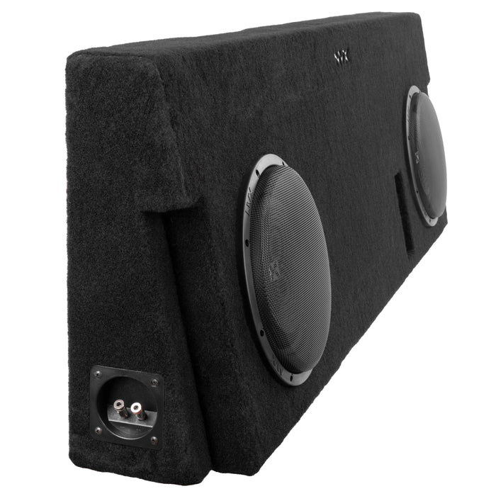 LVE-TOY-TUNCCG2-D10S Custom Fit 700W RMS Dual 10" Sealed Loaded Subwoofer Enclosure for 2014-2021 Toyota Tundra Crew Max Trucks
