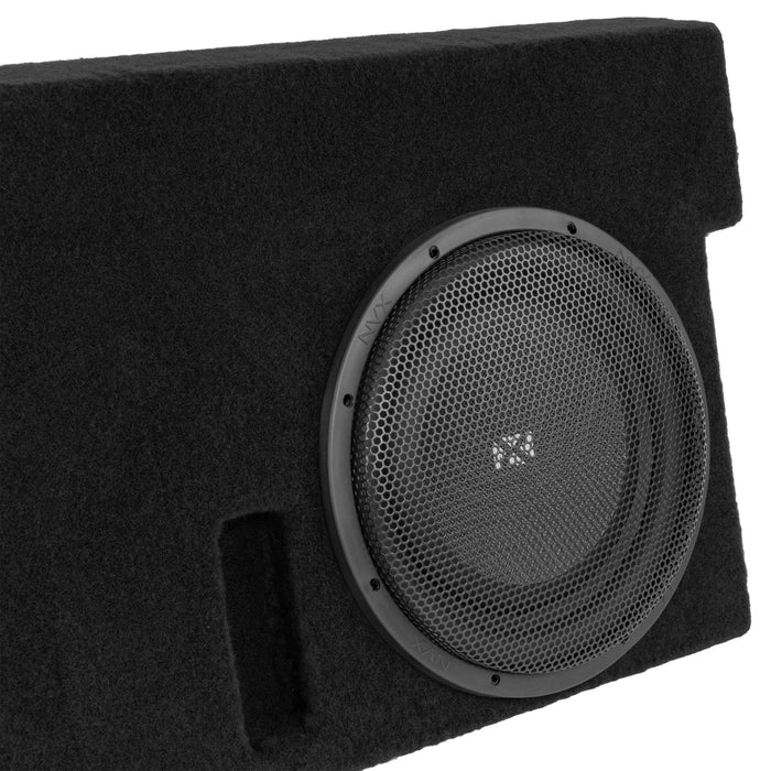 LVE-TOY-TUNCCG2-D12S Custom Fit 800W RMS Dual 12" Sealed Loaded Subwoofer Enclosure for 2014-2021 Toyota Tundra Crew Max Trucks