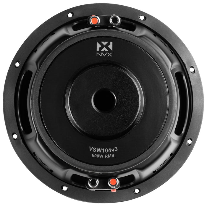 NVX Dual 10" Complete Bass System w/ Ported Box, Amp, and Wiring Kit