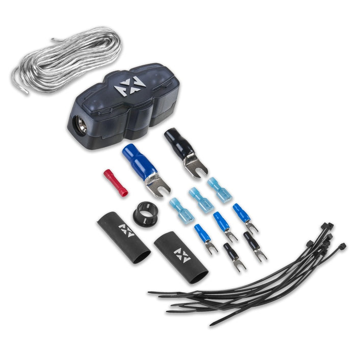 NVX Single 8" Complete Bass System w/ Ported Box, Amp, and Wiring Kit