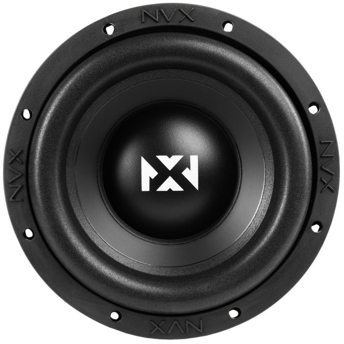 NVX Single 8" Complete Bass System w/ Ported Box, Amp, and Wiring Kit