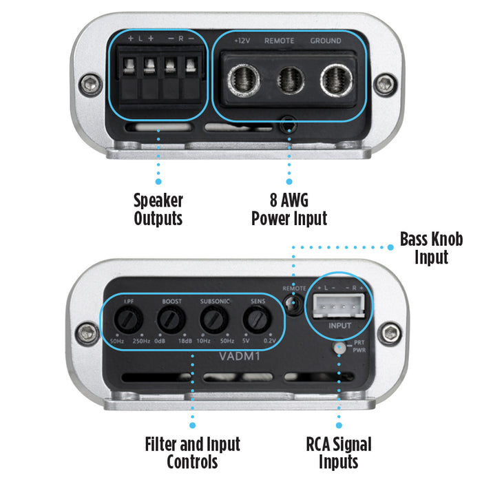 2012-2018 Ford Focus Bass Package - Includes 10" 500W RMS Subwoofer, Custom Enclosure, Monoblock Amplifier, Line Out Converter and Complete Wiring Kit (PBK-FDFOCHBG3-VS102)