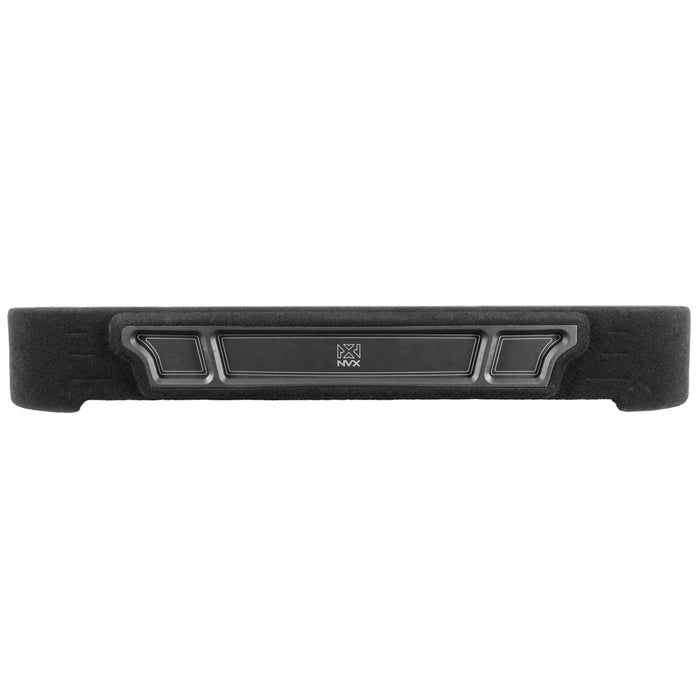 2009-2026 Ford F-Series Bass Package - Custom Dual 12" 1200W RMS Amplified Subwoofer Enclosure with Amplifier Wiring Kit - PBK-FD-09F150SC-P212