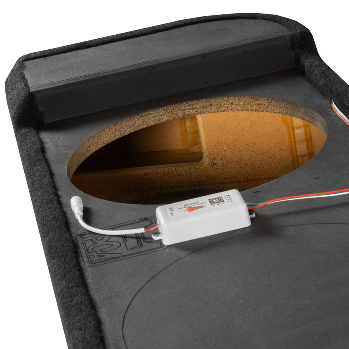 2009-2026 Ford F-Series Bass Package - Custom Dual 12" 1200W RMS Amplified Subwoofer Enclosure with Amplifier Wiring Kit - PBK-FD-09F150SC-S212