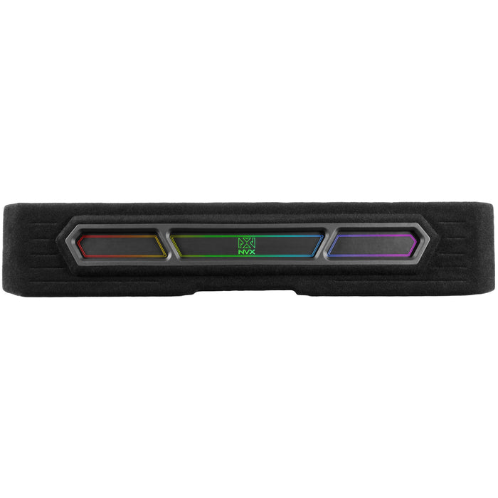 2019-2024 Chevrolet Silverado, GMC Sierra Crew Cab Bass Package - Custom Dual 12" 1200W RMS Amplified Sealed Subwoofer Enclosure with Amplifier Wiring Kit - PBK-GM-19SLVCC-S212