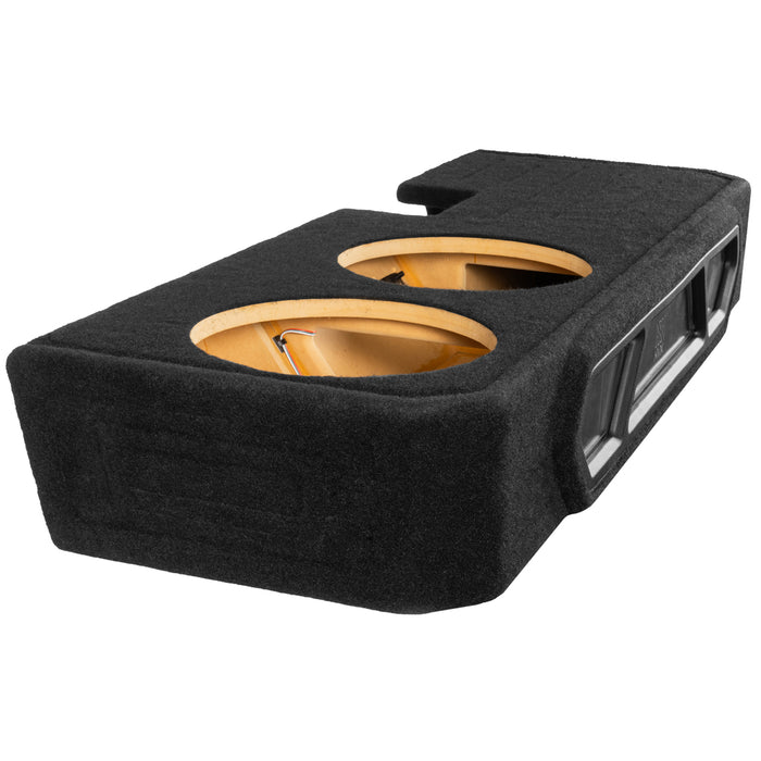 2019-2024 Ram 1500 Crew Cab Bass Package - Custom Dual 12" 1200W RMS Amplified Vented Subwoofer Enclosure with Amplifier Wiring Kit - PBK-RAM-19CC-P212
