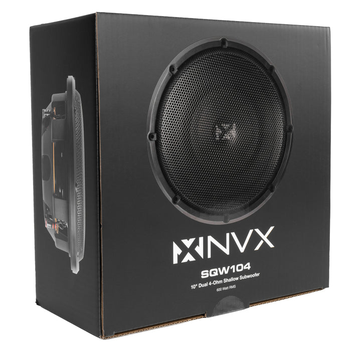2019-2024 Ram 1500 Crew Cab Bass Package - Custom Dual 10" 1200W RMS Amplified Sealed Subwoofer Enclosure with Amplifier Wiring Kit - PBK-RAM-19CC-S210