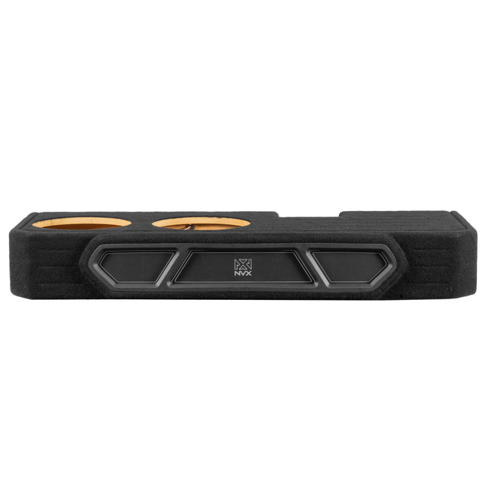 2019-2024 Ram 1500 Crew Cab Bass Package - Custom Dual 12" 1200W RMS Amplified Sealed Subwoofer Enclosure with Amplifier Wiring Kit - PBK-RAM-19CC-S212