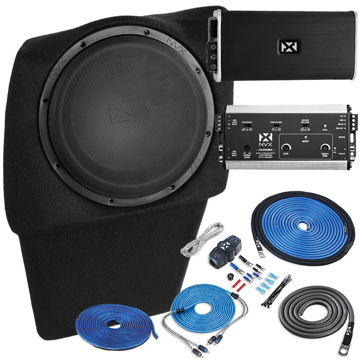 2020-Up Tesla Model Y - Custom 500W RMS 10" Drivers Side Subwoofer Bass Package | PBK-TSLAY-G1D