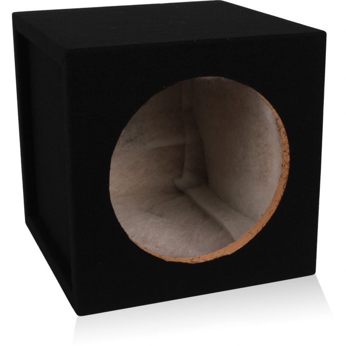 MDFS10 | Single 10" Sealed 3/4" MDF Black Carpeted Enclosure (0.77 cubic ft)