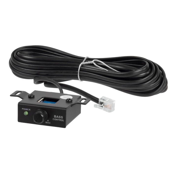 QB12SPA 1200W Peak (350W RMS) Single 12" Amplified Ported Loaded Subwoofer Enclosure with Remote Bass Knob and Amplifier Wiring Kit