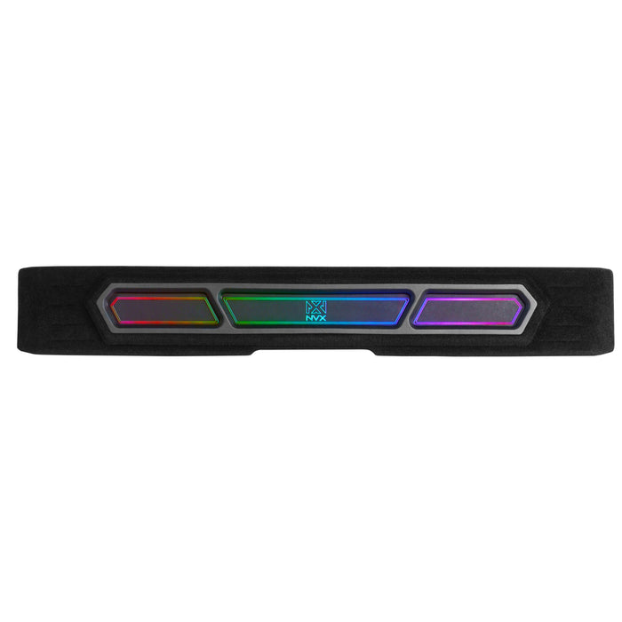 Custom Fit Dual 12" Empty BOOST Sealed Truck Enclosure with RGB LED Lighting - 2008-2018 Chevrolet Silverado, GMC Sierra Crew Cab Trucks - UBE-GM-08SLVCC-S212