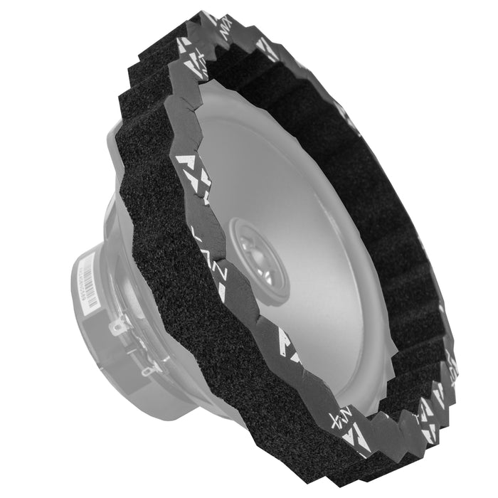 UNIFRING Universal Self-Adhesive Foam Speaker Baffle Ring Kit (Pack of 6)