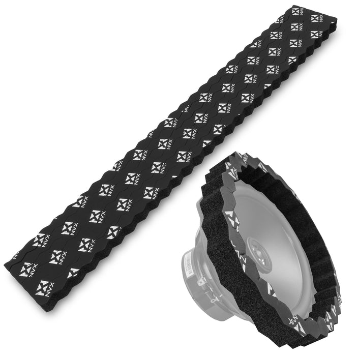 UNIFRING Universal Self-Adhesive Foam Speaker Baffle Ring Kit (Pack of 6)