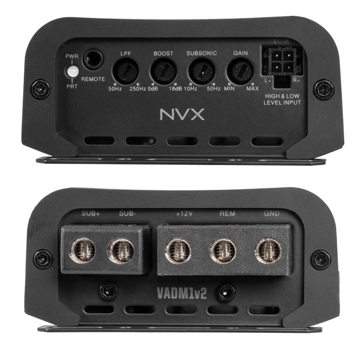 VADM1 v2 (VADM1v2) 600W RMS V-Series Micro Class-D 1-Ohm Stable Monoblock Amplifier (Marine Certified)