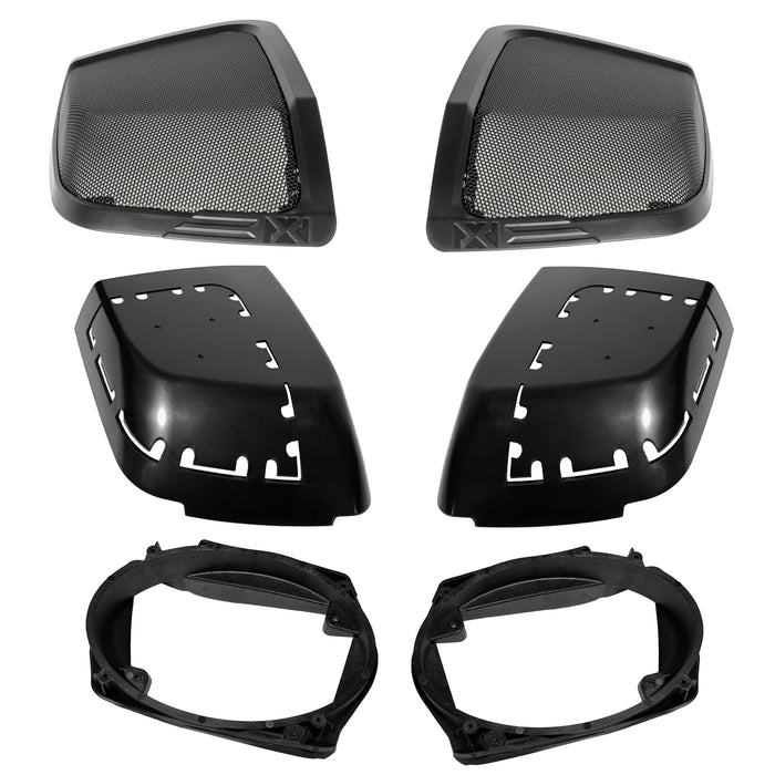 XFHD14 6x9" Cut-in Saddlebag Speaker Lid Kit with Speaker Harness for Select 2014-2023 Harley Davidson Motorcycles (Speakers NOT Included)
