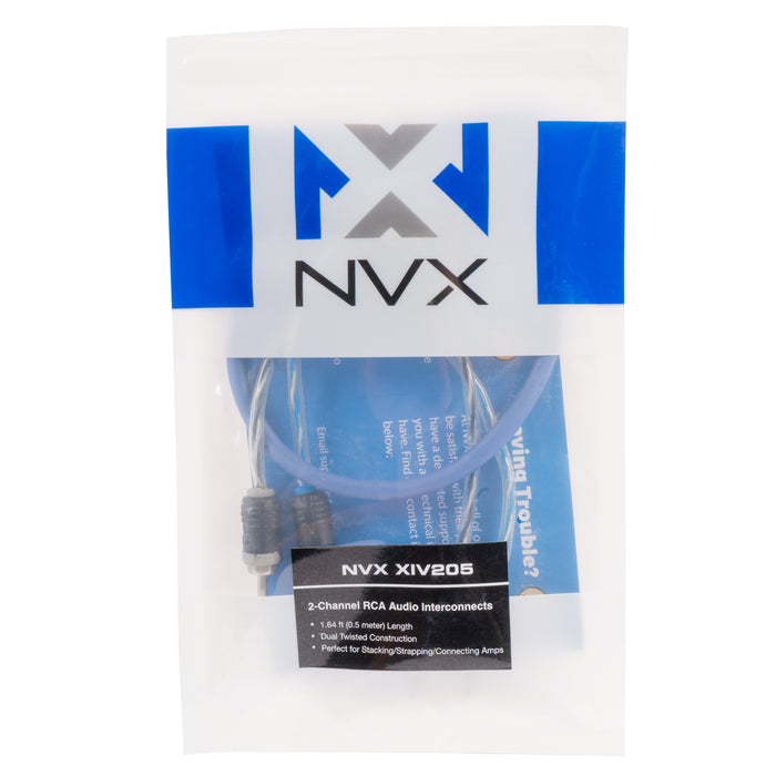 XIV205 1.64 ft (0.5 meter) 2-Channel V-Series RCA Audio Interconnect Cable