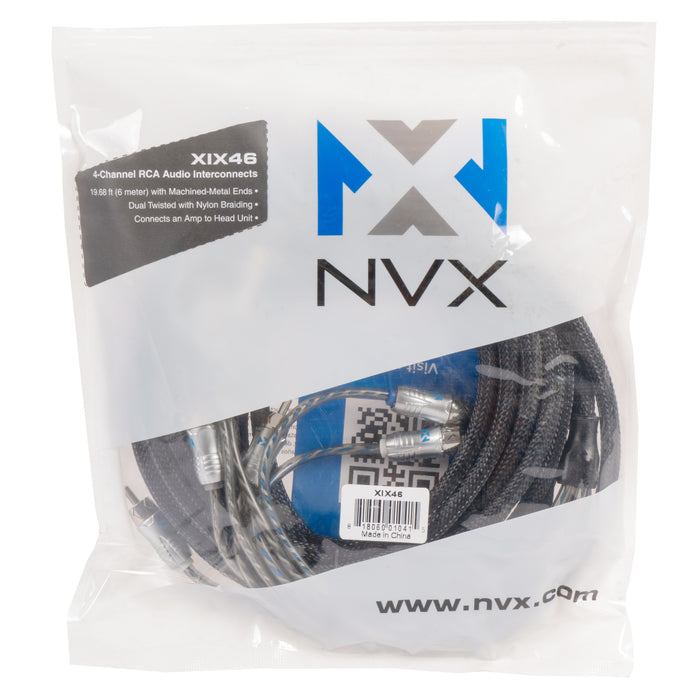 XIX46 19.69 ft (6 meter) 4-Channel X-Series RCA Audio Interconnect Cable